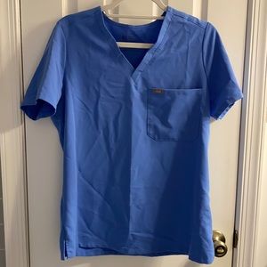 COPY - Figs Ceil Blue Catarina One-Pocket Scrub T…